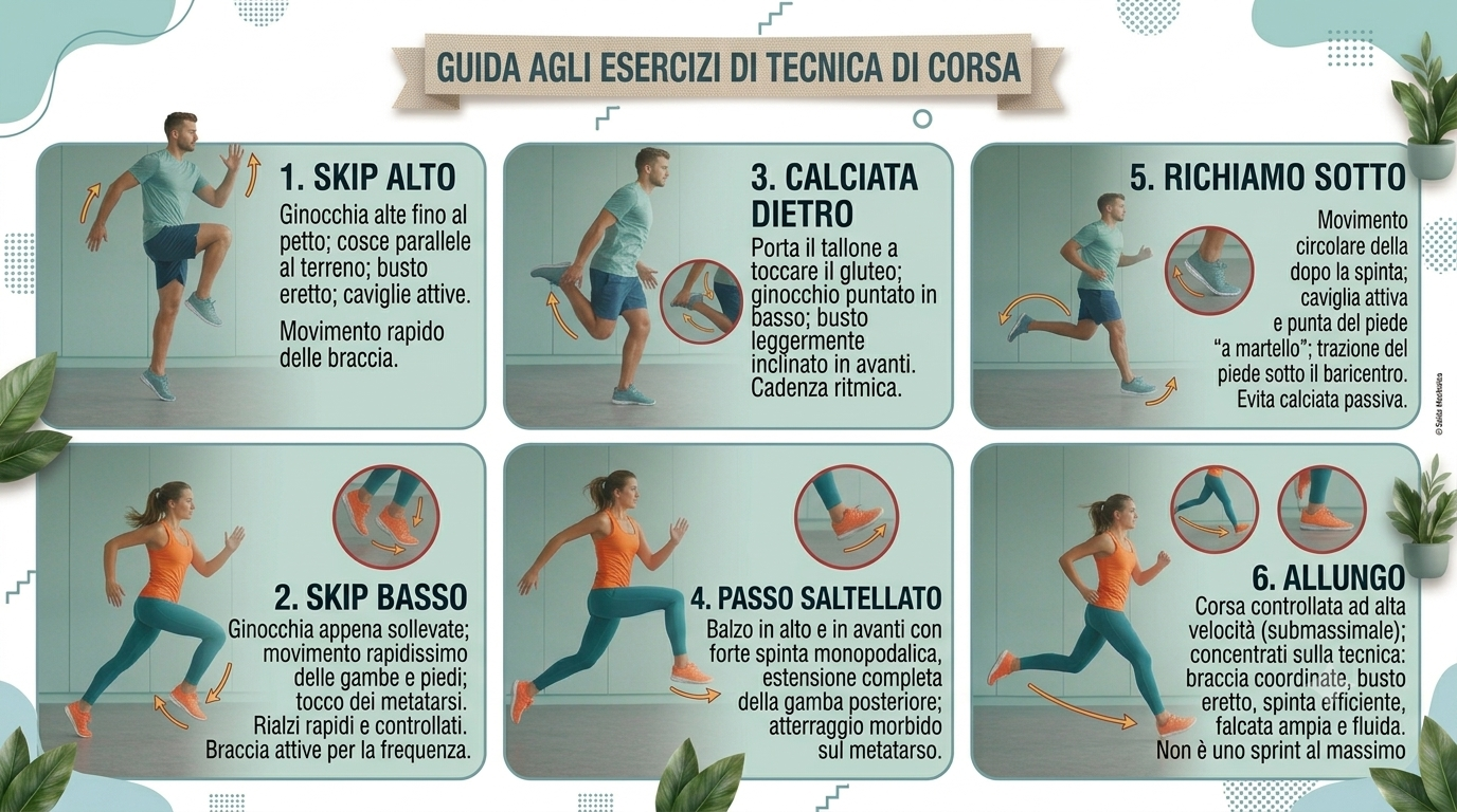 Protetto: Tecnica di corsa – esercizi fondamentali